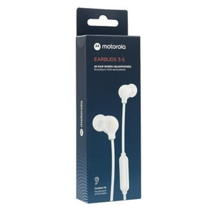 Motorola - Audifonos Alambricos Manos Libres Jack 3.5Mm Blanco Earbuds3S