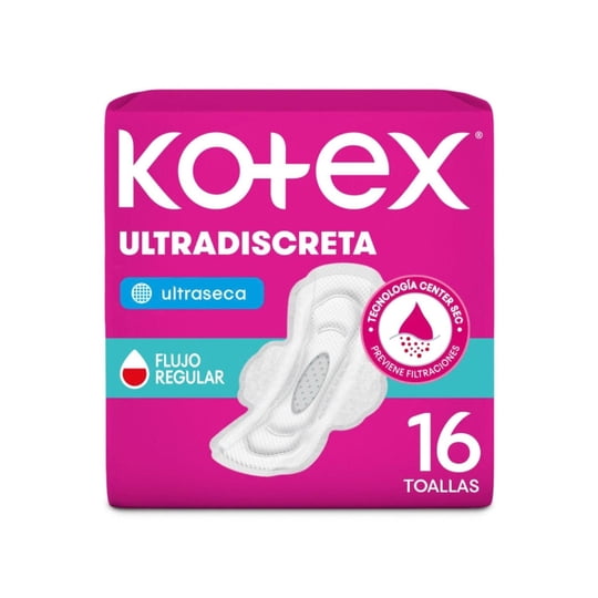 Toalla Higiénica Ultradiscreta Malla 16 Un Kotex