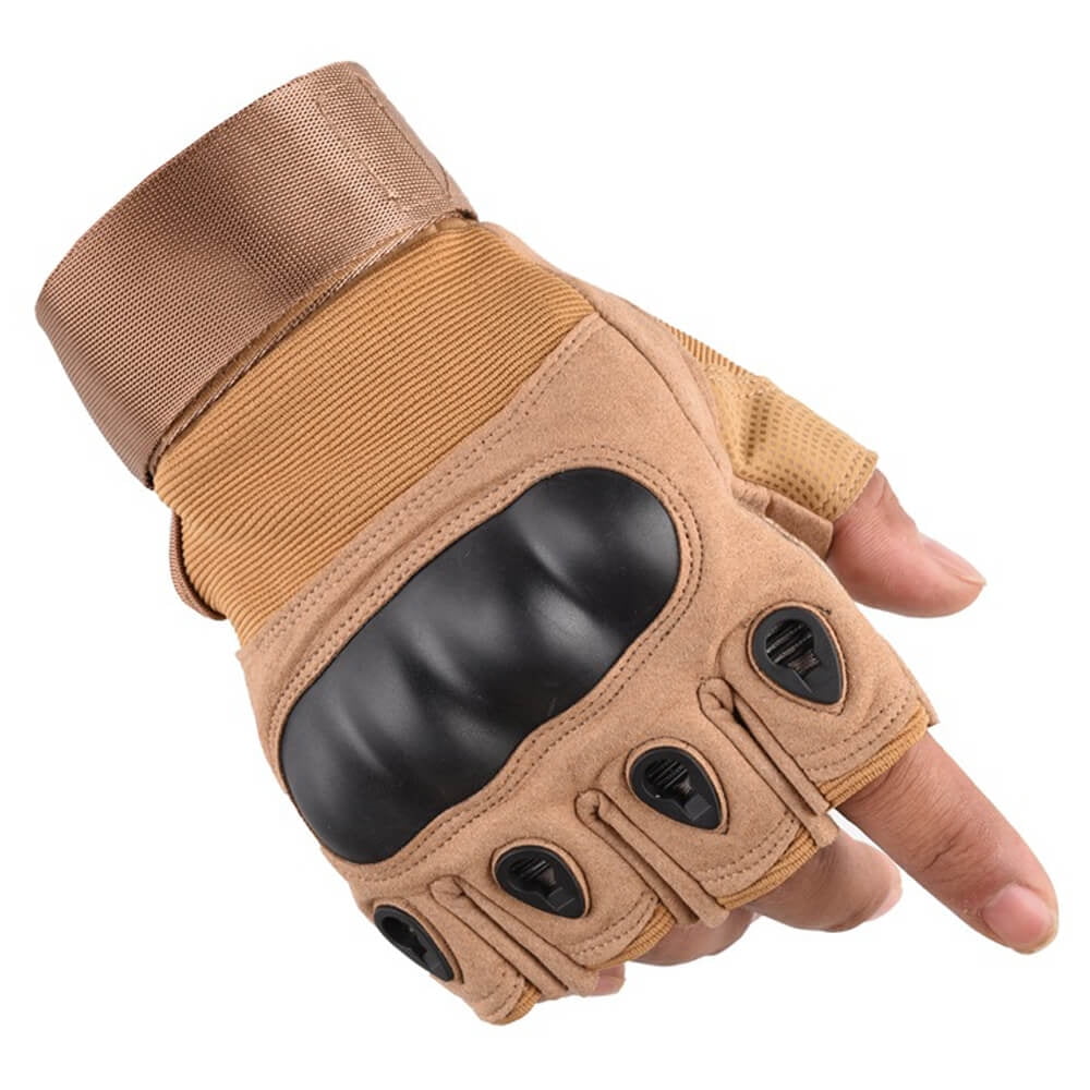 Frc - Guantes Tácticos Dedos Cortos Beige Xl