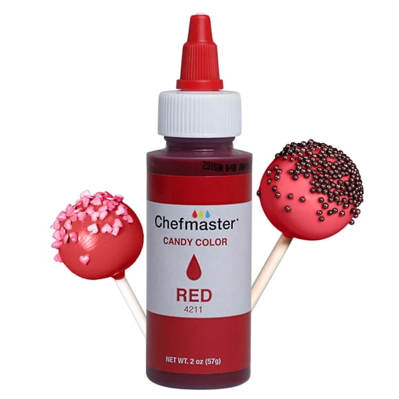 Colorante Alimentario Chefmaster Rojo a Base de Aceite 57 g (2 oz)