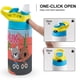 thumbnail image 4 of Mouk Botella de Agua con Tapa Pop Top de Un Toque, Acero Inoxidable, a Prueba de Fugas, para Deportes, Botella Infantil azul 12 oz, 4 of 6