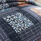 thumbnail image 4 of Juego de colcha acolchada NEWLAKE estilo paisley y cuadrícula tamaño king de 3 piezas, 4 of 7
