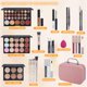 thumbnail image 2 of Kit de maquillaje pomcral Professional con paletas de sombras de ojos rosa, 2 of 6
