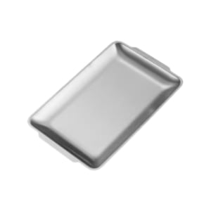 Bothyi - Bandeja Para Servir De Acero Inoxidable Bandeja De Comida De Metal Mate Para Cocina Fiestas De Hotel 22 Cm X 14 Cm