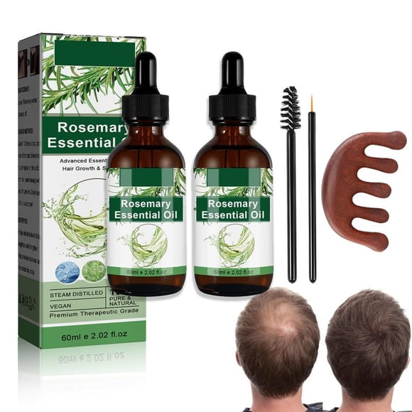 Aceite de Romero Para Crecimiento del Cabello 60ml con Peine