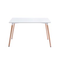 Klik Muebles - Mesa Rectangular De Comedor - Blanca 120X80 Cms
