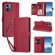 thumbnail image 2 of Funda Cartera Trébol para Motorola Moto G Power 2025 con Ranuras Tarjetas y Carga Inalámbrica Rojo, 2 of 6