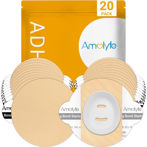 Parche Adhesivo Amolyfe Dexcom G7 Impermeable Paquete de 20