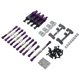 thumbnail image 3 of Kit De Metal De Repuesto Rc Soporte De Choque Para Wpl Henglong Fy Camiones Color Morado, 3 of 5