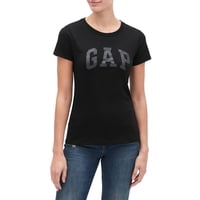 Camiseta Gap Para Mujer Con El Logotipo De True Black