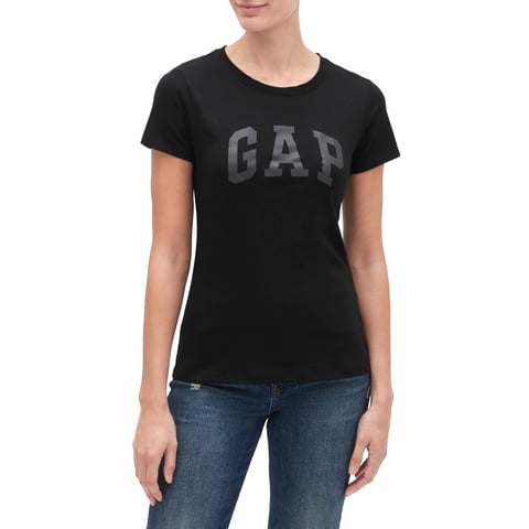 Camiseta Gap Para Mujer Con El Logotipo De True Black