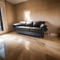 Muebles New - Sofa Tres Cuerpos Ecocuero Chocolate