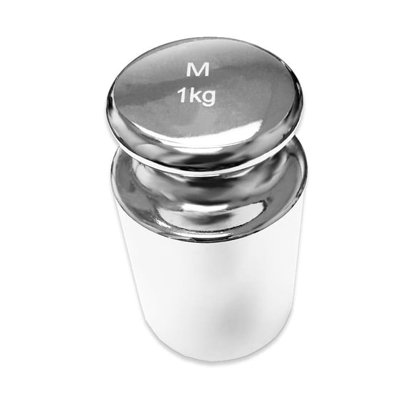 Peso de calibración True 42, 1 kg, acabado cromado, clase M2