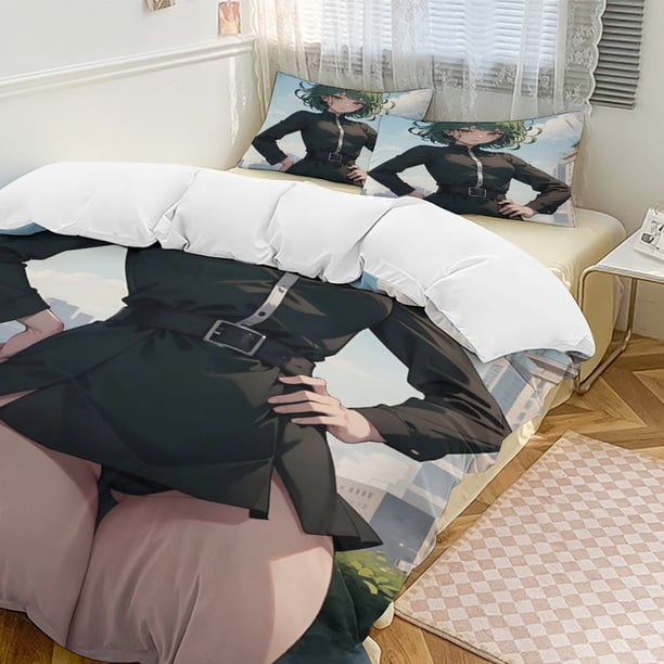 One-Punch Man Anime Home Bed 3-piece Set Classic Japanese Anime Polyester Wash Student Dormitory Set