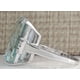 thumbnail image 4 of Anillo vintage de plata 925 con aguamarina y gema para boda, talla 8, 4 of 6