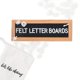 thumbnail image 1 of Pizarra de fieltro Felt Like Sharing de 25 x 9 cm con 150 letras, 1 of 7