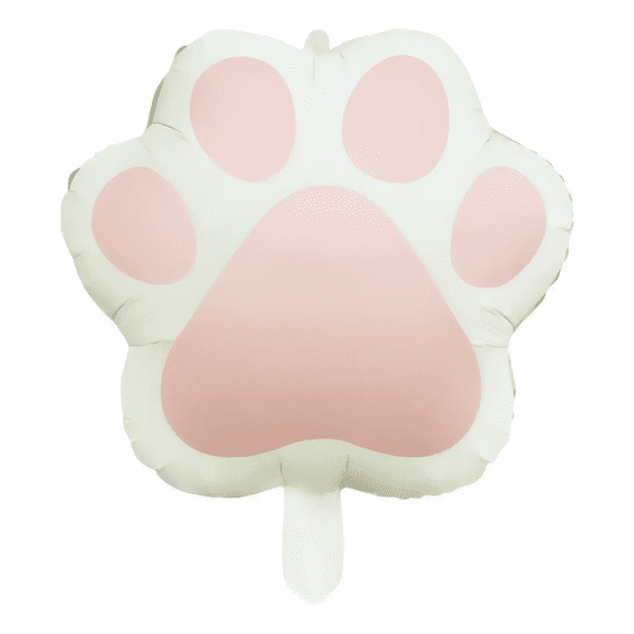 Globo Metalizado Huella De Perro Gato Patita 45x52cm