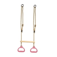 Ioensy - Trapecio Estable Y Resistente, Columpio Portátil Para Uso En Interiores Y Exteriores, Gimnasio En Casa, Color Rosa