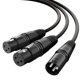 thumbnail image 1 of Cable divisor XLR en Y Tisino dual hembra a macho de 1,5 m, 1 of 8