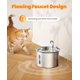 thumbnail image 4 of Fuente para gatos oneisall 2 L de acero inoxidable y funcionamiento silencioso, 4 of 8