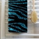 thumbnail image 2 of Toalla 3dRose 38 x 56 cm Estampado Cebra con Destellos Turquesa, 2 of 7