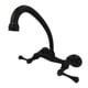 thumbnail image 1 of Grifo Kingston Brass KS314MB Kingston de montaje en pared, negro mate, 1 of 7