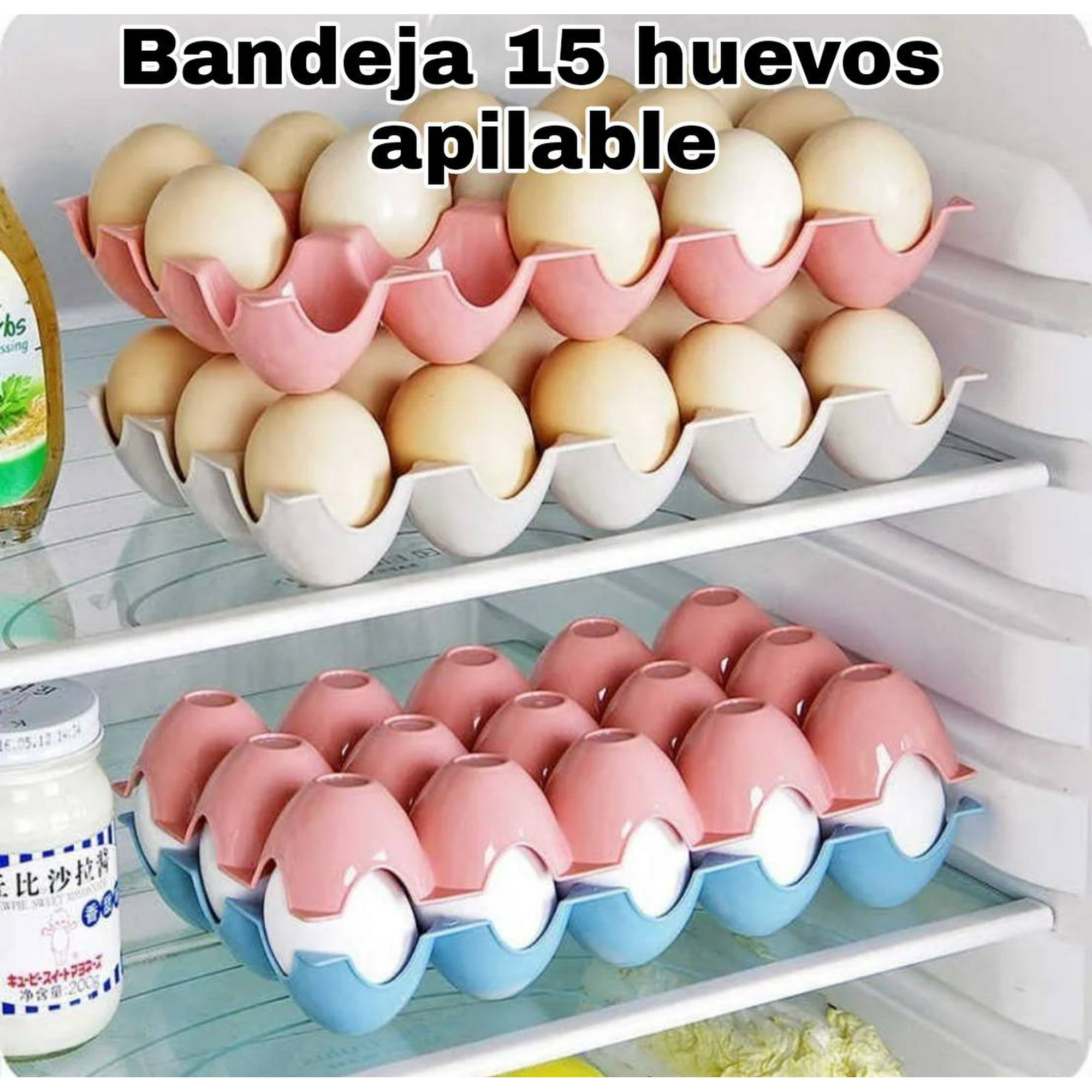 Mundo Eve - Bandeja 15 Huevos Apilable