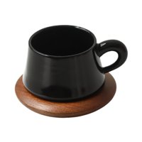 Bothyi - Taza De Café De Cerámica Con Platillo, Taza De Capuchino Para Fiestas, Oficina, Té De La Tarde