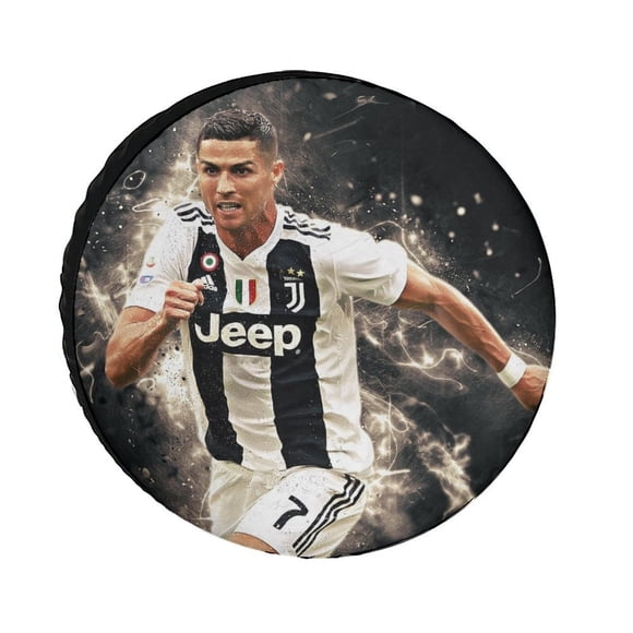 Cristiano Ronaldo Funda para neumático de repuesto de tela Oxford - Tela Oxford 71CM