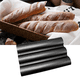 thumbnail image 3 of Molde antiadherente perforado para baguettes, para hornear pan francés, panes ondulados, molde para hornear pan, tostar, cocinar, moldes para panaderos, moldes ondulados, 3 of 8