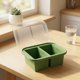 thumbnail image 3 of REGALWOVEN Caja Bento para Adultos, Contenedor de Preparación de Comidas a Prueba de Fugas de Silicona de 500ml para Trabajo y Viajes Verde-1, 3 of 6