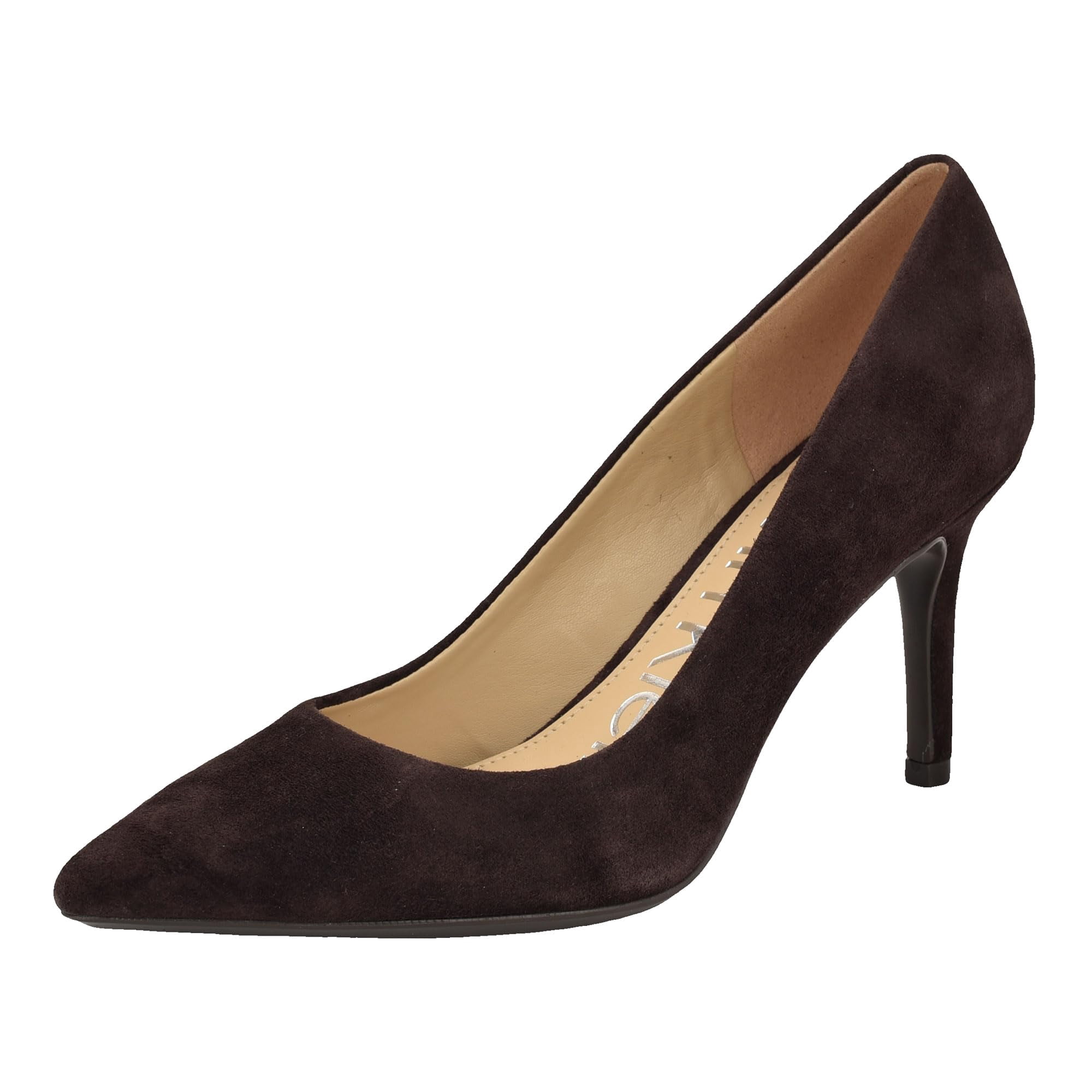 Zapato Calvin Klein Gayle Pump Para Mujer, Cuero Marrón Oscuro