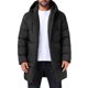 thumbnail image 1 of INSPIRE CHIC Chaqueta Acolchada con Capucha para Hombre de Longitud Media Abrigo Cálido con Cremallera de Invierno L Negro, 1 of 6