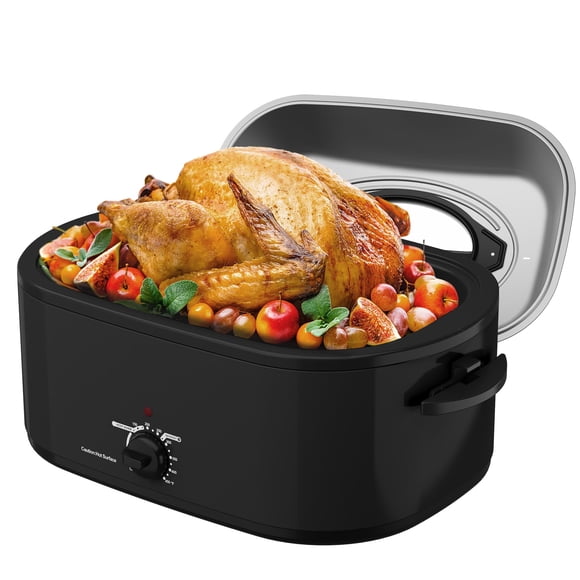 Horno asador eléctrico SUNVIVIPRO de 28 cuartos de acero inoxidable