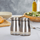 thumbnail image 5 of Salero y pimentero de acero inoxidable con fondo de cristal, accesorios de cocina modernos, 5 of 5