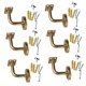 thumbnail image 3 of 6 Piezas De Soporte De Barandilla De Acero Inoxidable Para Escaleras De Pasillo, Soportes De Pasamanos De 6 Cm X 6 Cm, Planos Y Fijos, 3 of 5