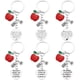 thumbnail image 1 of 6 llaveros para profesores, llaveros con forma de manzana, llaveros de agradecimiento para profesores, regalos personalizados para el Día de San Valentín, regalos para el Día del Maestro, regalos para, 1 of 7