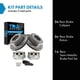 thumbnail image 2 of Kit de frenos TRQ semimetálico trasero para Ford F-350 F-450 2013-19, 2 of 9
