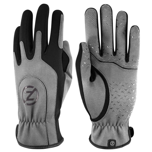 Guantes deportivos Zero Friction para hombre, ajuste universal, color gris