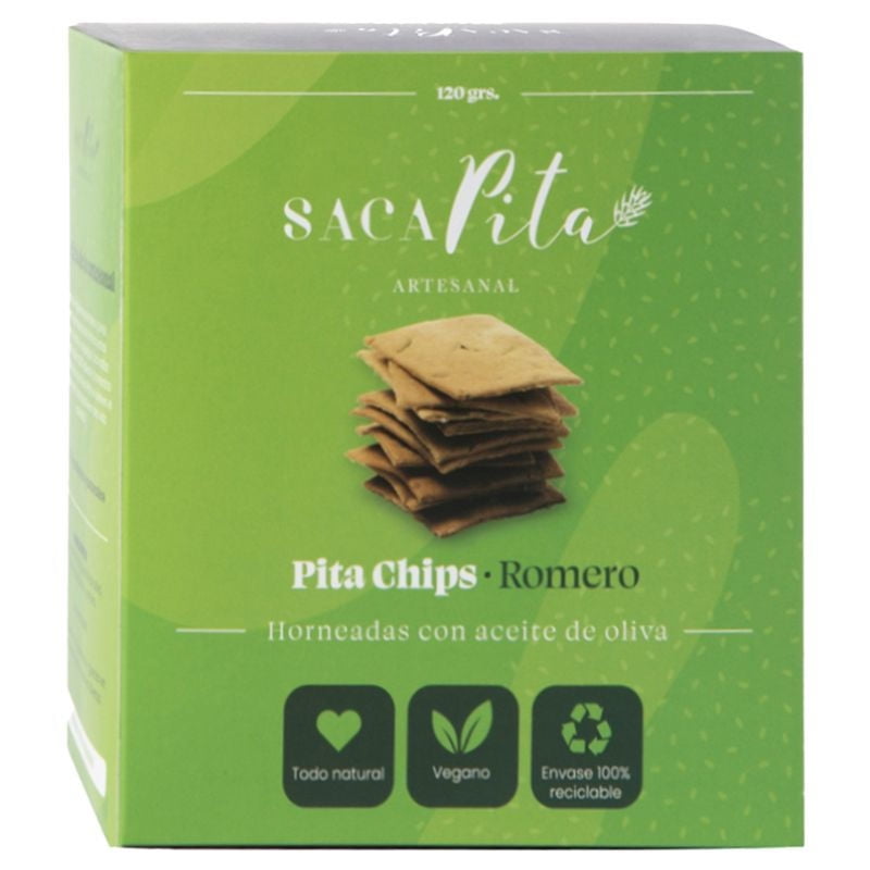 Galletas Saladas Artesanales Romero Caja 120 g Sacapita
