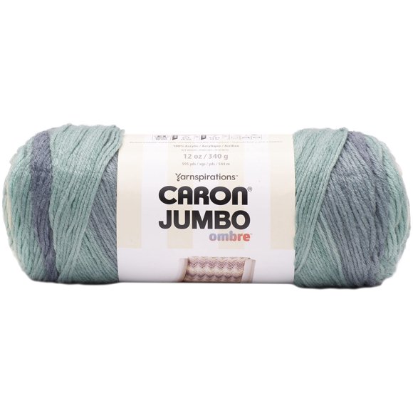 Lana Caron Jumbo Ombre White Water 340 g acrílica
