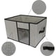 thumbnail image 5 of Cestas de tela con tapa, 2 asas y ventana transparente, lavables y plegables, paquete de 1, 5 of 7
