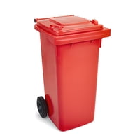 Recilock - Basurero De 120 Litros Con Ruedas - Rojo