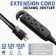 thumbnail image 2 of Cable de extensión cismorvex de 6 m con 3 tomas – negro, 2 of 7