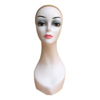 Ioensy - Cabeza De Maniquí Calva Para Mujer, Soporte Para Cabeza De Peluca De Maniquí Femenino Para Pañuelos En La Cabeza, Sombreros