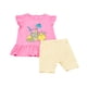 thumbnail image 1 of Conjunto Bebe Niña Polera y Calza Biker Fucsia Corona, 1 of 5