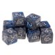 thumbnail image 2 of 10x Dados De Juego De 6 Lados Dados De 16mm Para Juegos De Mesa/ense?anza De Matemáticas Azul + Gris, 2 of 5