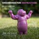 thumbnail image 3 of Juguete para perros HAPPY STAFFY CO Chewzilla Chomp-o-potamus de nylon, 3 of 9