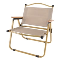 Magideal - Silla Plegable Para Acampar, Resistente, Cómoda, Ligera, Plegada, Práctica, Asiento De Senderismo Para Muebles Para El Hogar, Pesca, Mochilero, , Caqui Medio