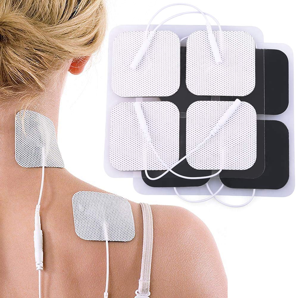 Lotfancy - Almohadillas De Electrodos Tens Unit 80 Unidades 5 X 5 Cm Reutilizables